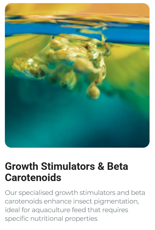 Growth stimulators and beta carotenoids